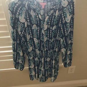 Lilly Pulitzer blue Romper